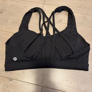 lululemon athletica Black Energy Sports Bra